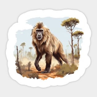 Baboon Sticker